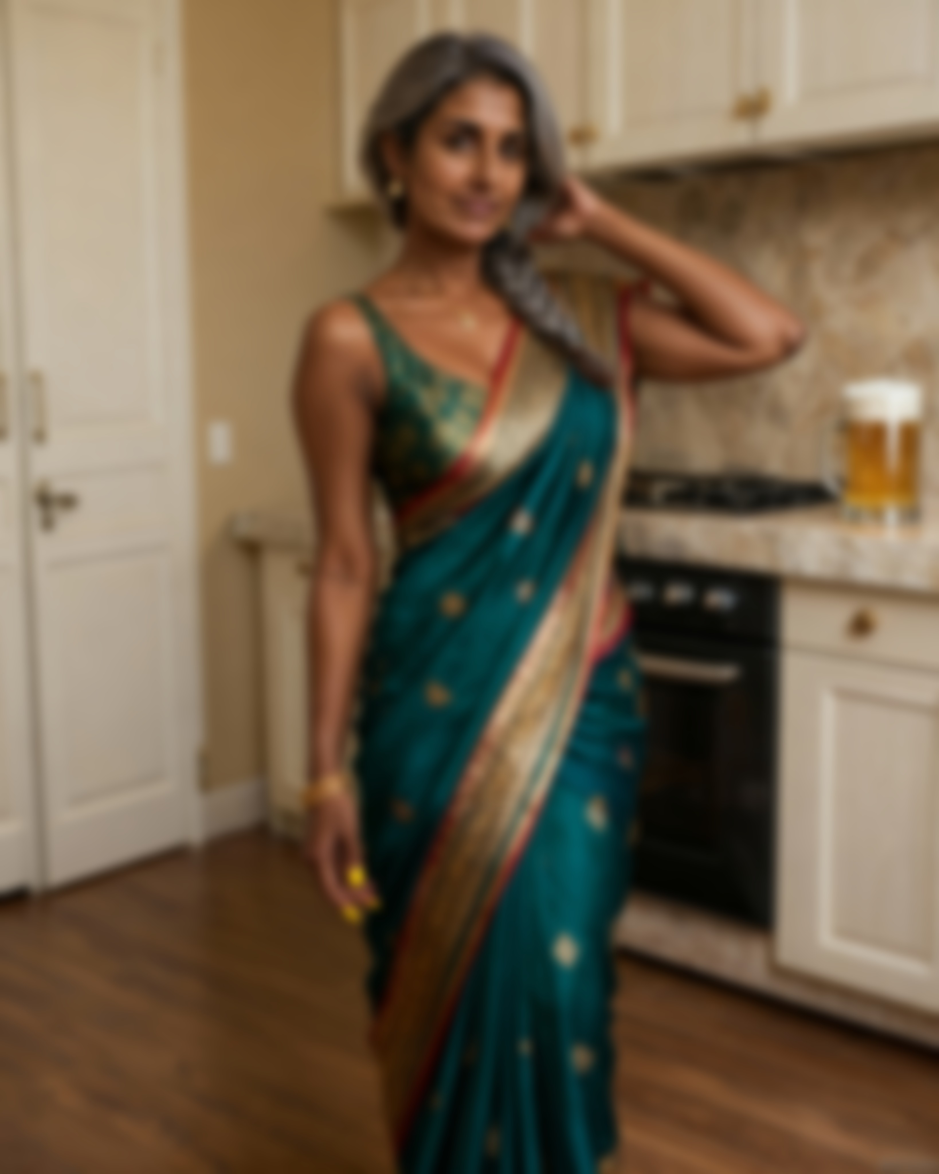 Your Indian Colleague's mom AI image