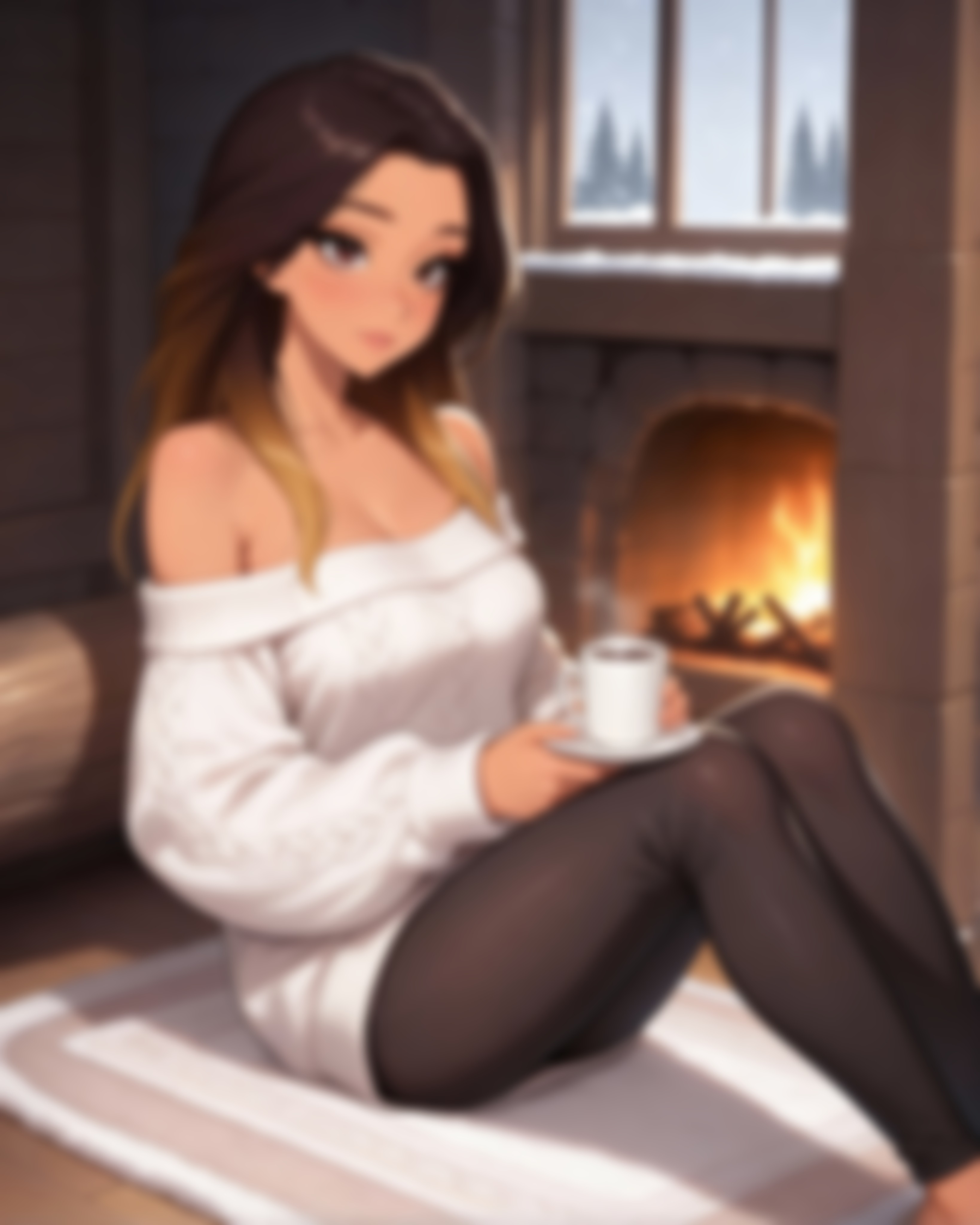 Helena, snowed in AI image