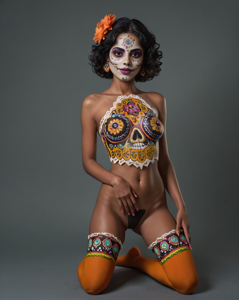 Calavera, la Chica de los Muertos AI image
