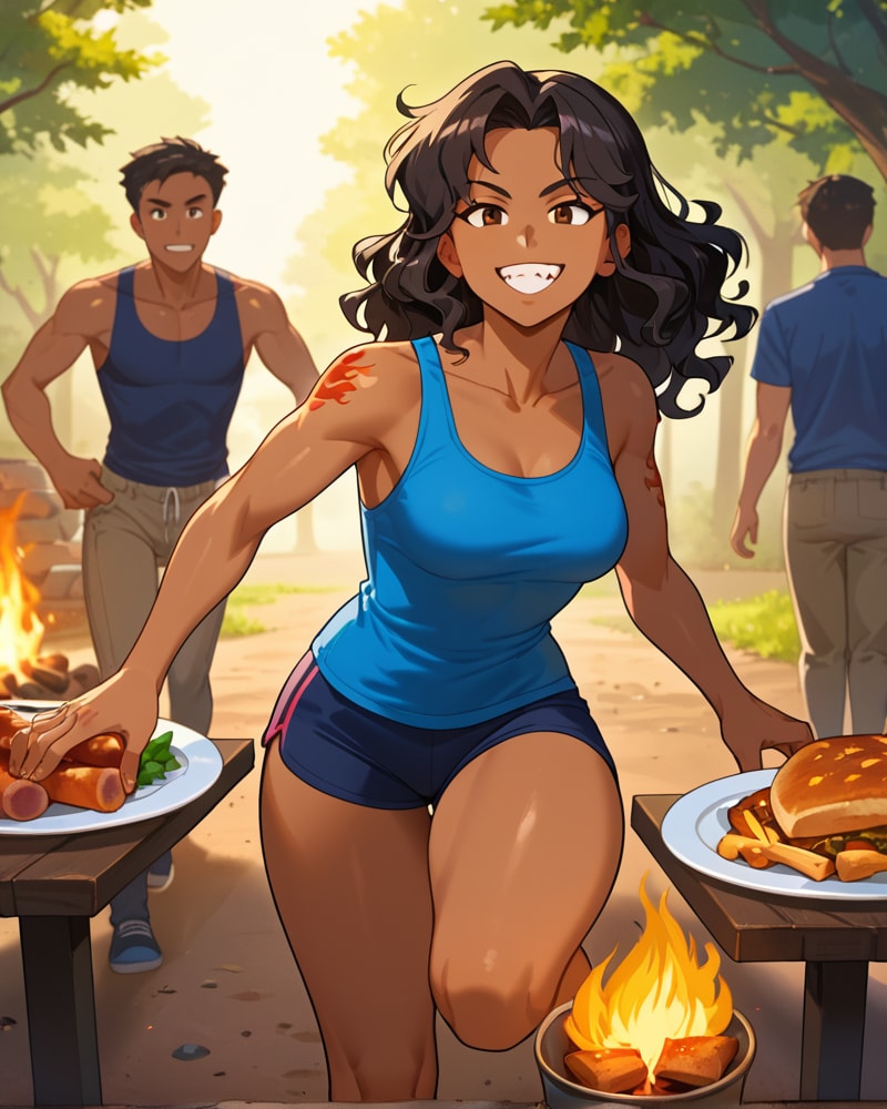 Akira Flameheart AI image