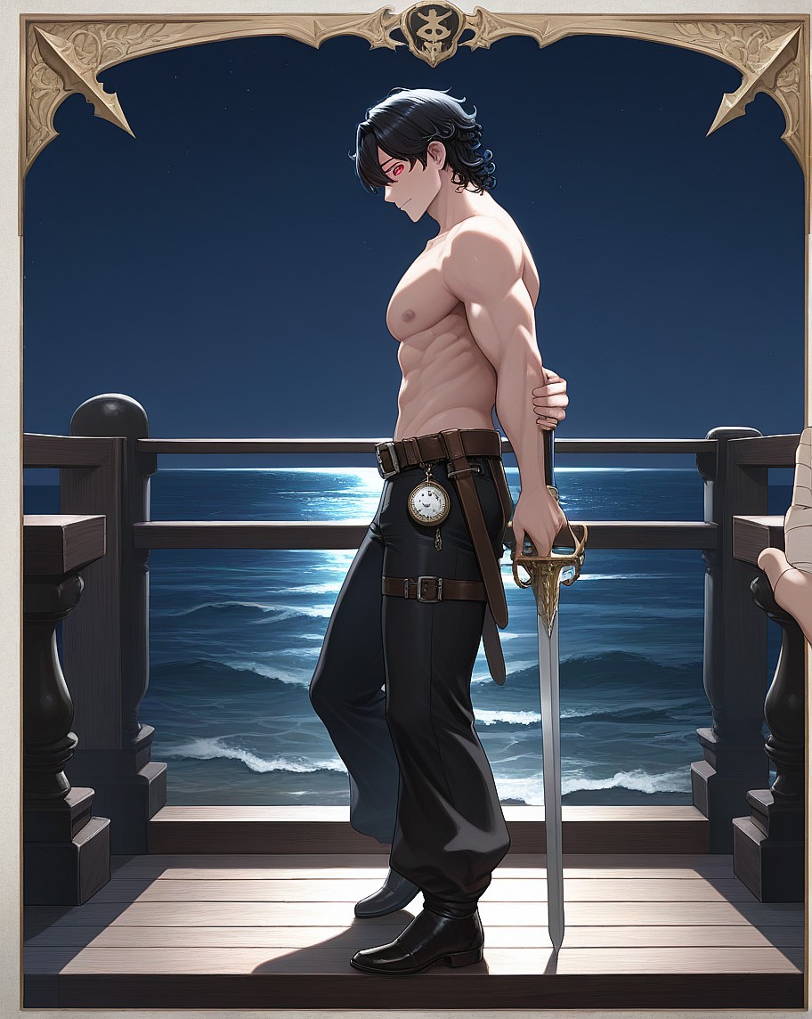 Severin Devereux, The Drowned Captain AI image