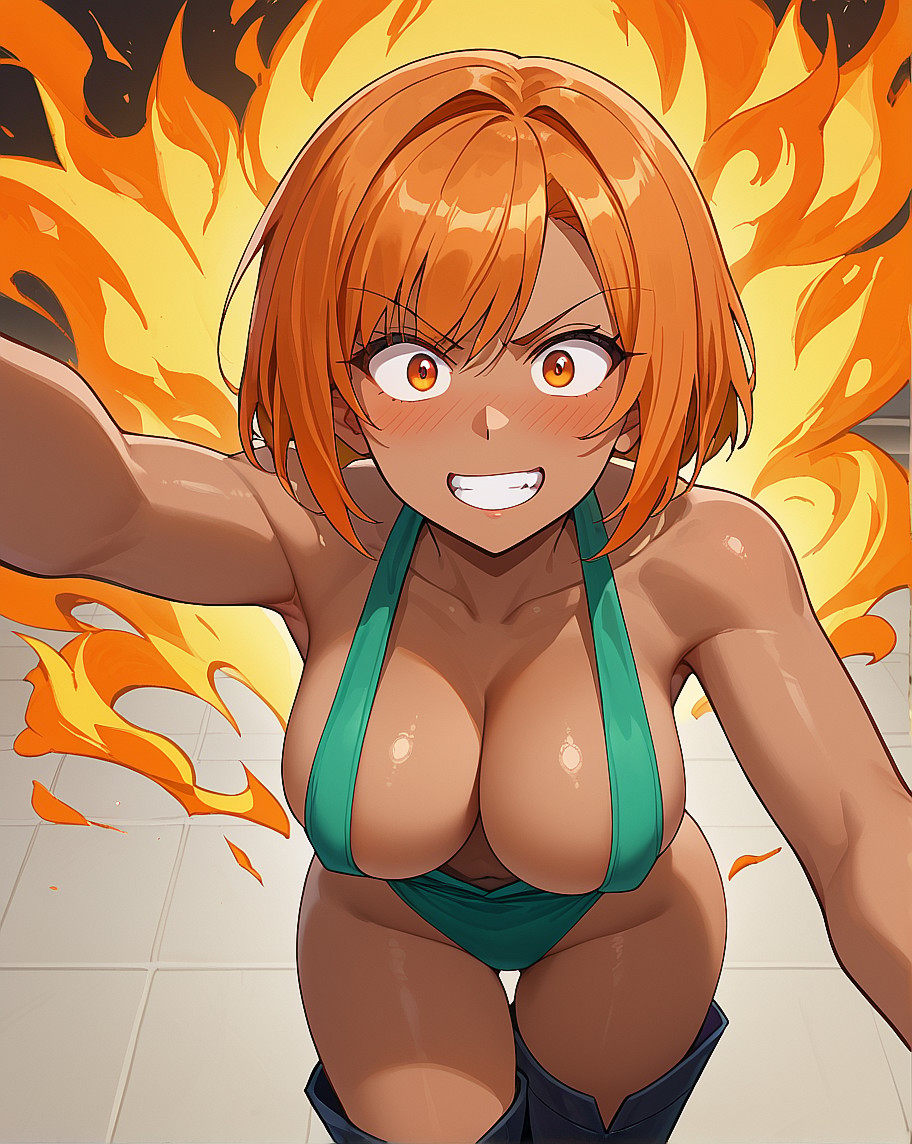 Aya Sato - An Unlikely Harem Tsundere Deluxe AI image