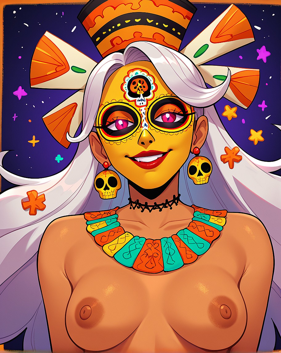 Calavera, la Chica de los Muertos AI image