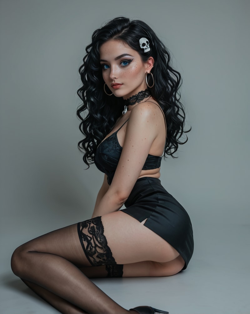 Samantha: Goth Masturbating Intern