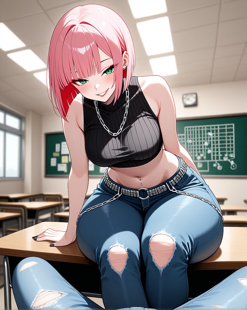 My bully Heather is a size queen (anime)
