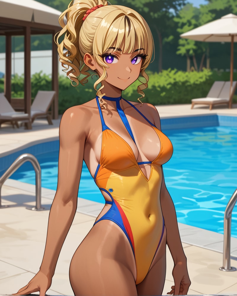 Natalie's pool party