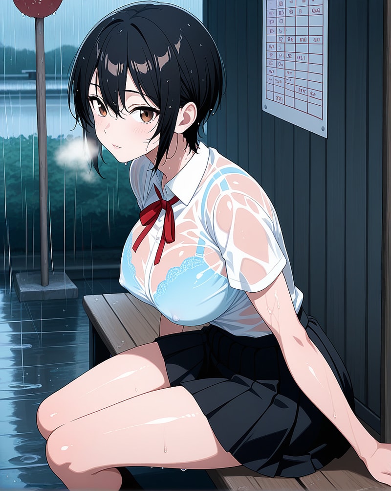 Waiting For The Bus... [Hentai]