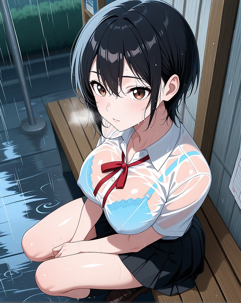 Waiting For The Bus... [Hentai]