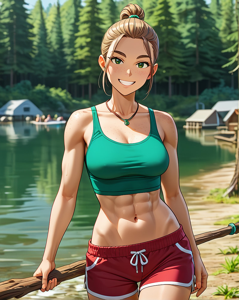 The only boy at Summer Camp